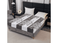 Ljubki dom Mikropliš posteljnina TIRSO 90x200 cm sivo-bela