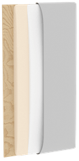 Ljubki dom Tapecirani stenski panel QUADRATTA 20 x 50 cm – moder Barva: Modra
