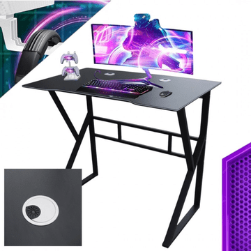 Ljubki dom Igralna računalniška miza GAMER STL20CZ 100x60 cm črna