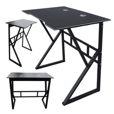 Ljubki dom Igralna računalniška miza GAMER STL20CZ 100x60 cm črna
