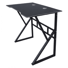 Ljubki dom Igralna računalniška miza GAMER STL20CZ 100x60 cm črna