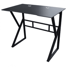 Ljubki dom Igralna računalniška miza GAMER STL20CZ 100x60 cm črna