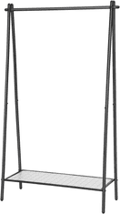 Ljubki dom Večnamenski garderobni regal STEEW 92, 5x153 cm, črn