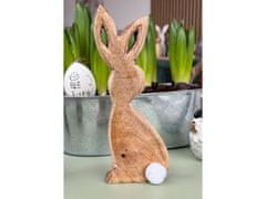 Ljubki dom Velikonočni zajec iz mangovega lesa BUNNY POM - več velikosti Velikost: S