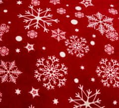 Ljubki dom Posteljnina mikropliš SNOWFALL rdeča Dimenzije posteljnine: 70 x 90 cm | 140 x 220 cm