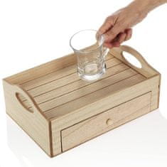 Ljubki dom Pladenj za serviranje s predalom za čaj TEABOX 30x20 cm