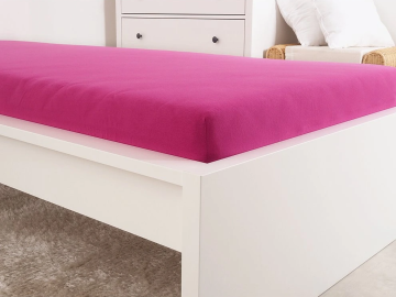 Ljubki dom Jersey rjuha za otroško posteljico EXCLUSIVE 60x120 cm vijolična