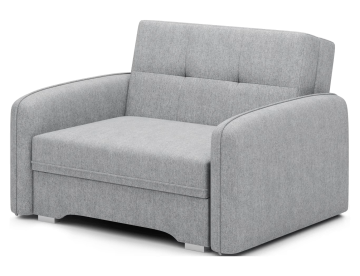 Ljubki dom Raztegljiv naslanjač LAINE, svetlo siv