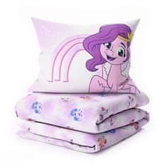 Ljubki dom Otroška bombažna posteljnina MY LITTLE PONY STARS bela Dimenzije posteljnine: 60 x 70 cm | 140 x 200 cm