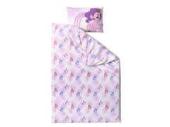 Ljubki dom Otroška bombažna posteljnina MY LITTLE PONY STARS bela Dimenzije posteljnine: 60 x 70 cm | 140 x 200 cm