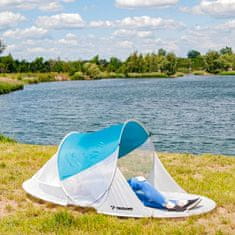 Ljubki dom Plažni šotor SUNSHADE 120x220 cm, modro-beli