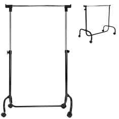 Ljubki dom Premični stojalo za oblačila KLEDIN 90x175 cm črno