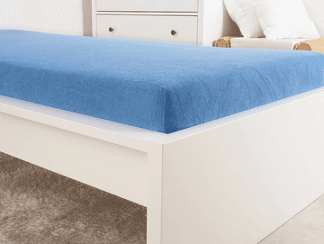 Ljubki dom Frotirasta rjuha za otroško posteljico EXCLUSIVE 70x140 cm modra