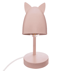 Ljubki dom Otroška namizna svetilka KITTY EARS roza