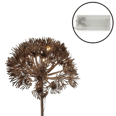 Ljubki dom LED osvetljena okrasna veja HERACLEUM 70 cm, bronasta