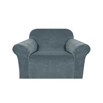 Ljubki dom Raztegljiva prevleka za fotelj VELTO Barva: Modro-siva