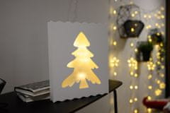 Ljubki dom LED božična lučka v okvirju TREE 29,5 cm, bela
