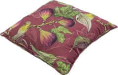 Ljubki dom Zunanji vzglavnik JASMINE BORDEAUX 50x50 cm, vinsko rdeč