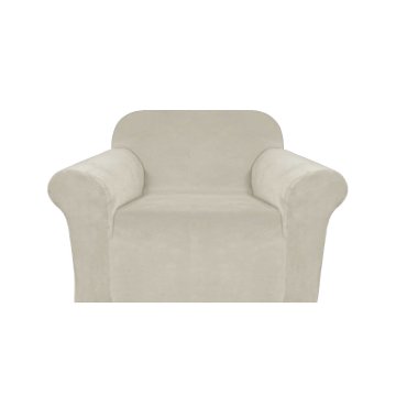 Ljubki dom Raztegljiva prevleka za fotelj VELTO Barva: Smetanasti