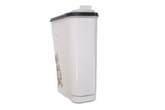 Ljubki dom Bela plastična škatla za brikete 4l