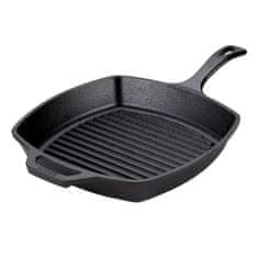 LODGE CAST IRON Ponev za žar 26,6cm Seasoned Cast Iron / kvadratna / indukcija / lito železo