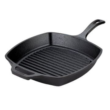 LODGE CAST IRON Ponev za žar 26,6cm Seasoned Cast Iron / kvadratna / indukcija / lito železo