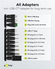 PremiumCord Univerzalni napajalnik 230V/3-12V DC 1500mA