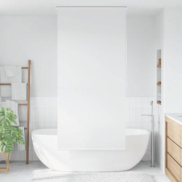 Vidaxl vidaXL Rolo zavesa za tuš 120 x 240 cm bela