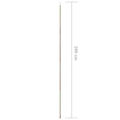 Vidaxl Palica za senčno jadro 200 cm pocinkano jeklo