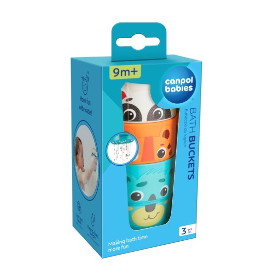 Canpol babies Hello Little vedro za vodo 3 kosi
