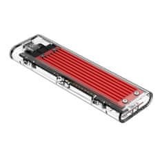 Orico TCM2-C3 zunanji box za M.2 NVMe SSD USB-C, rdeča
