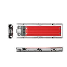 Orico TCM2-C3 zunanji box za M.2 NVMe SSD USB-C, rdeča