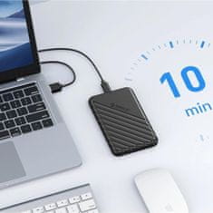 Orico 25PW1C-C3 zunanji box za HDD/SSD USB-C 3.1, črna