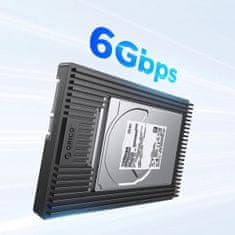 Orico D2SS-6G adapter HDD/SSD 2.5'' / 3.5'', črna