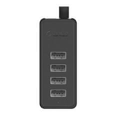Orico W5P-U2-030 HUB adapter USB - 4x USB 2.0, črna