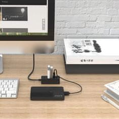 Orico W5P-U2-030 HUB adapter USB - 4x USB 2.0, črna