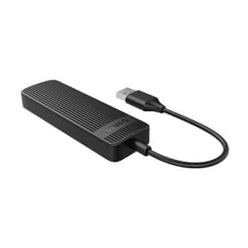 Orico FL02 HUB adapter USB - 4x USB 2.0, črna