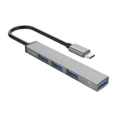 Orico AH-13 HUB adapter USB-C - USB 3.0 / 3x USB 2.0, siva