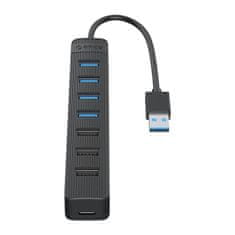 Orico TWU32-4A HUB adapter USB 3.1 - USB 3.1 / 3x USB 2.0 / USB-C, črna