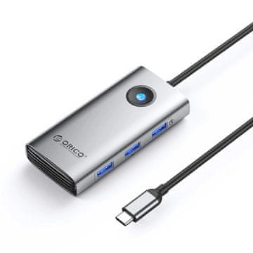 Orico PW11-6P HUB-adapter USB-C - 3x USB 3.0 / USB-C 2.0 / 1x HDMI, siva