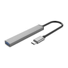 Orico AH-13 HUB adapter USB-C - USB 3.0 / 3x USB 2.0, siva