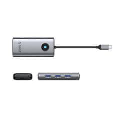 Orico PW11-6P HUB-adapter USB-C - 3x USB 3.0 / USB-C 2.0 / 1x HDMI, siva