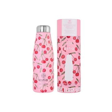 ESTIA HOME ART Cherry Rose izolirana potovalna steklenica, 500ml