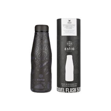 ESTIA HOME ART Noir Echo izolirana potovalna steklenica, 500ml