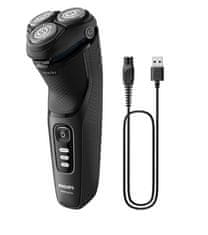 Philips Massive Shaver 3000 Series Električni brivnik za mokro in suho britje S3244/12
