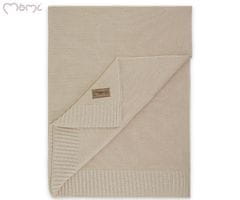 MoMi MoMi HUG otroška odeja, kakovostna tkanina, varna za kožo, 50% bombaž, 50% bambus, 110x80cm, bež