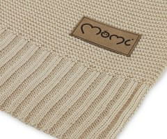 MoMi MoMi HUG otroška odeja, kakovostna tkanina, varna za kožo, 50% bombaž, 50% bambus, 110x80cm, bež