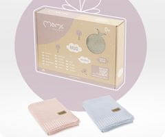 MoMi MoMi HUG otroška odeja, kakovostna tkanina, varna za kožo, 50% bombaž, 50% bambus, 110x80cm, bež