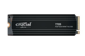 Crucial T705 SSD disk s hladilnikom, Gen4 NVMe, PCIe 4.0, M.2, 1 TB (CT1000T705SSD5)