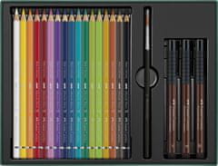Faber-Castell Akvarelne barvice A.Dürer set 17+3 Pitt Pen flomastri